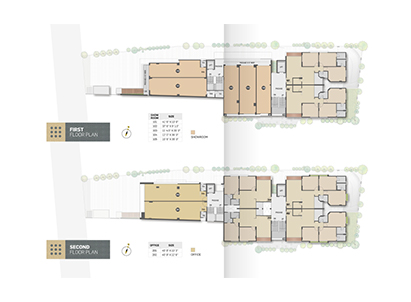 First & Second Floor Plan